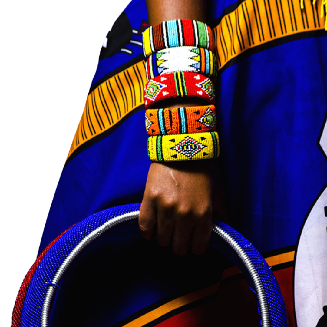 Zulu Open Multi-colour Bangles