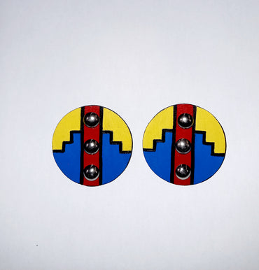 Ndebele wooden earrings