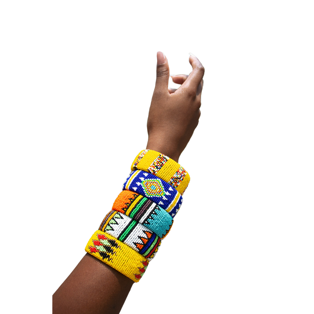 Zulu Open Multi-colour Bangles