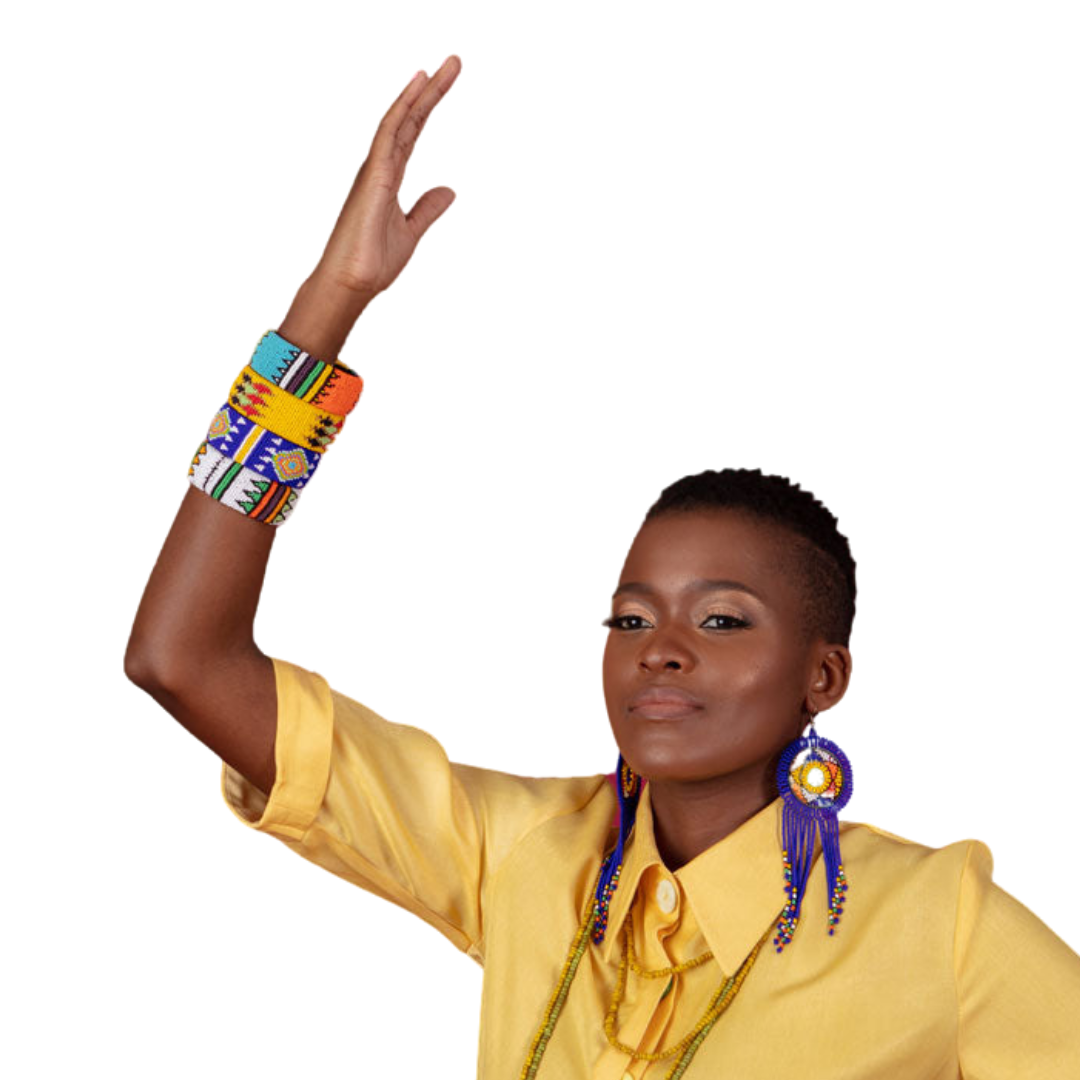 Zulu Open Multi-colour Bangles
