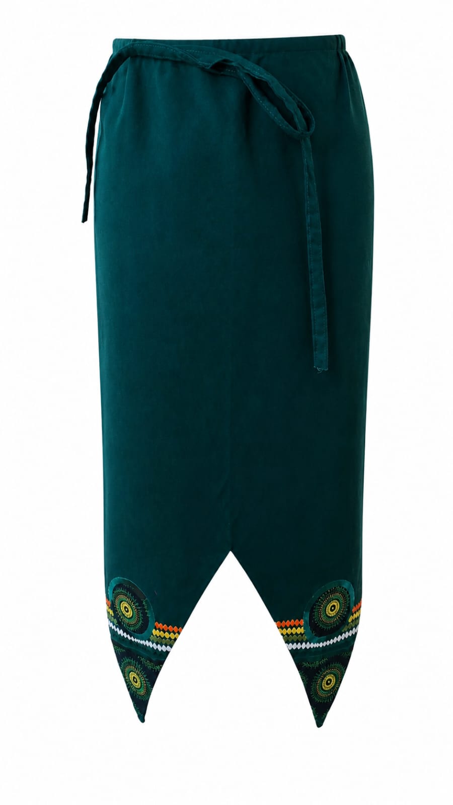D.T 4pc Shweshwe Nyebelese Dress- green/white