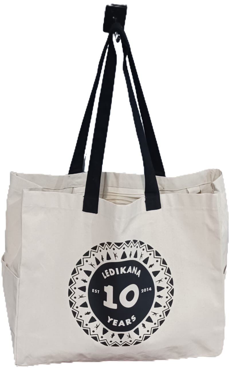 LED 10th Anniversary shopper bags