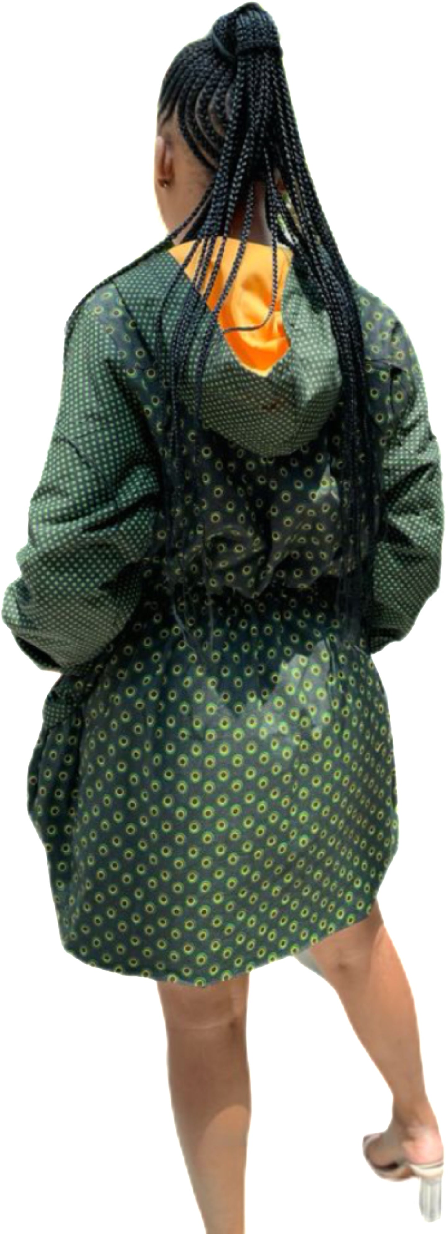 Shweshwe Drawcord Jacket