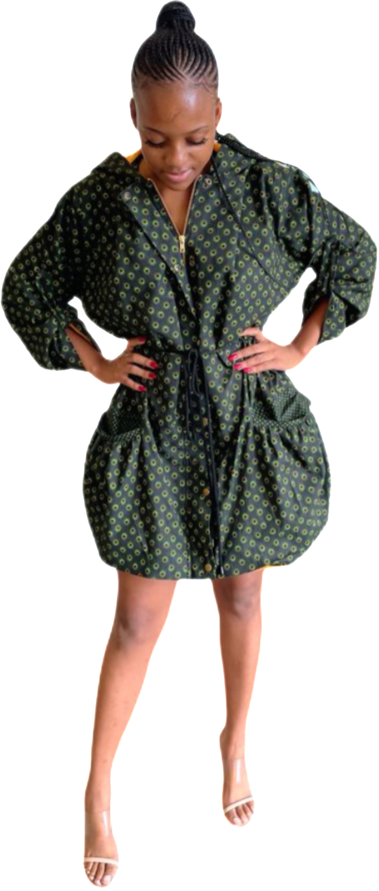 Shweshwe Drawcord Jacket