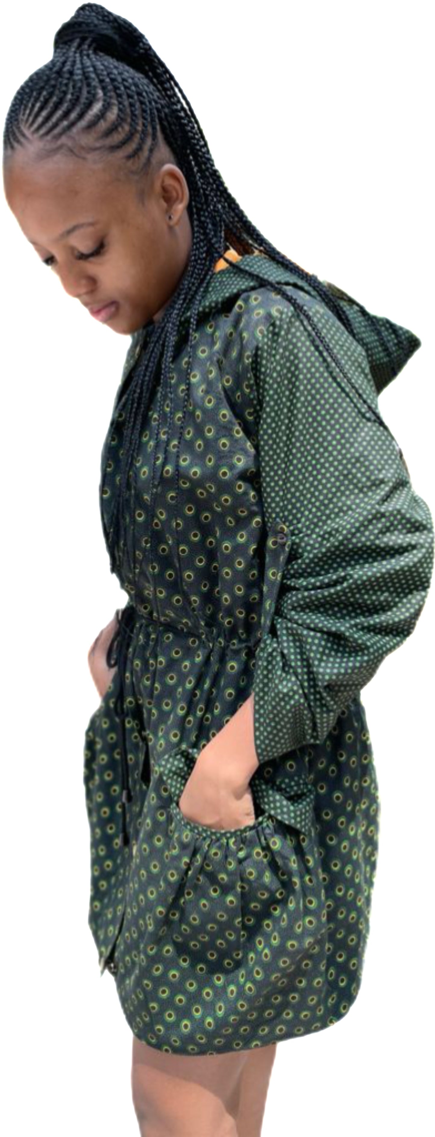 Shweshwe Drawcord Jacket