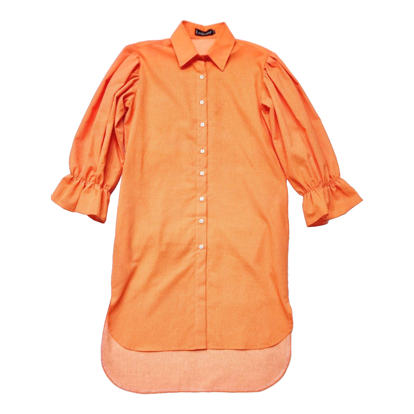 Shweshwe Puffed Shirt Dress