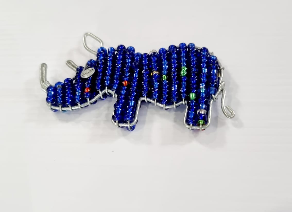 BEADED ANIMAL KEYRINGS