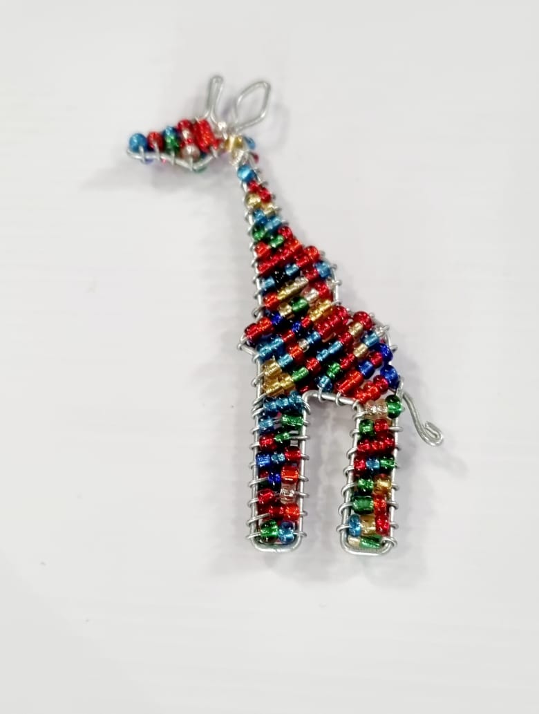 BEADED ANIMAL KEYRINGS