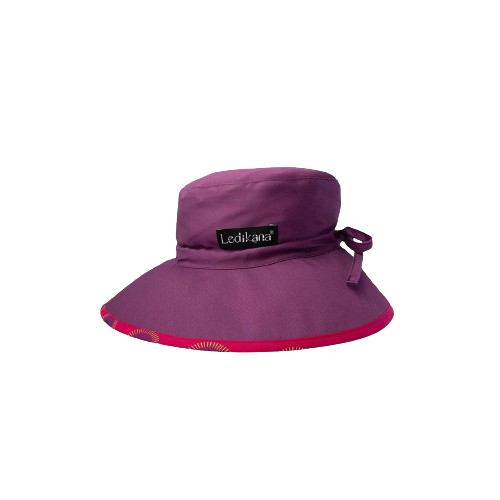 Trimmed Plain Floppy Bucket Hat