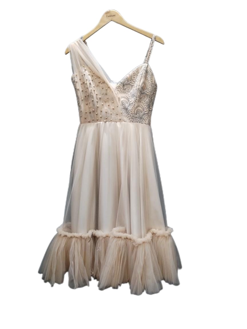 D.T Cream Dress