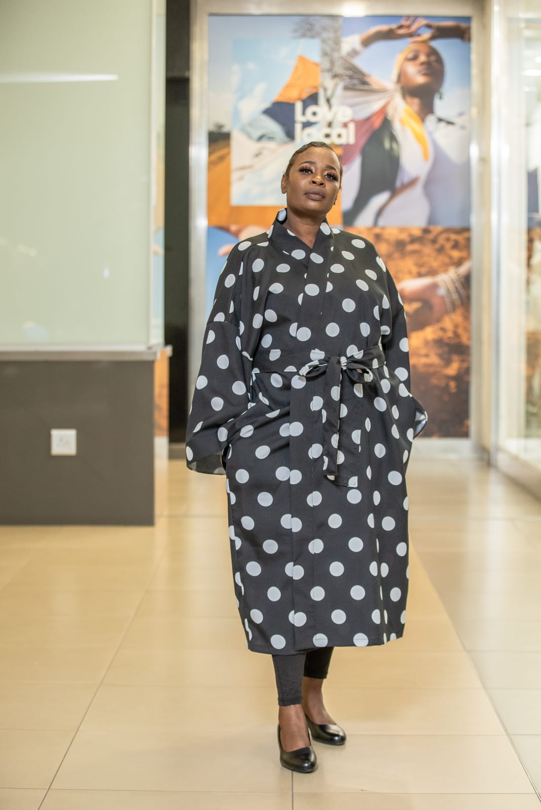 Polka Dots Long Kimono
