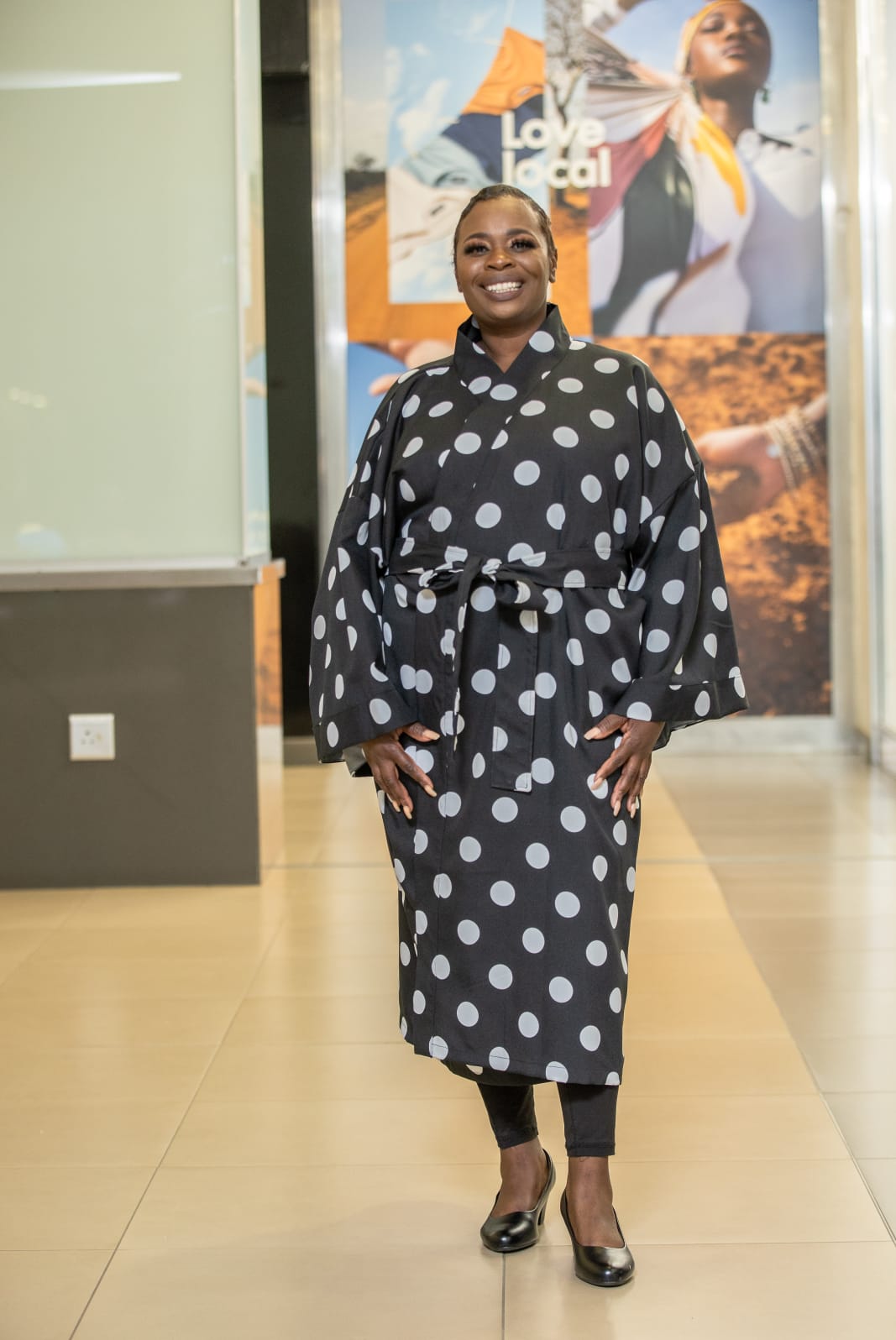 Polka Dots Long Kimono