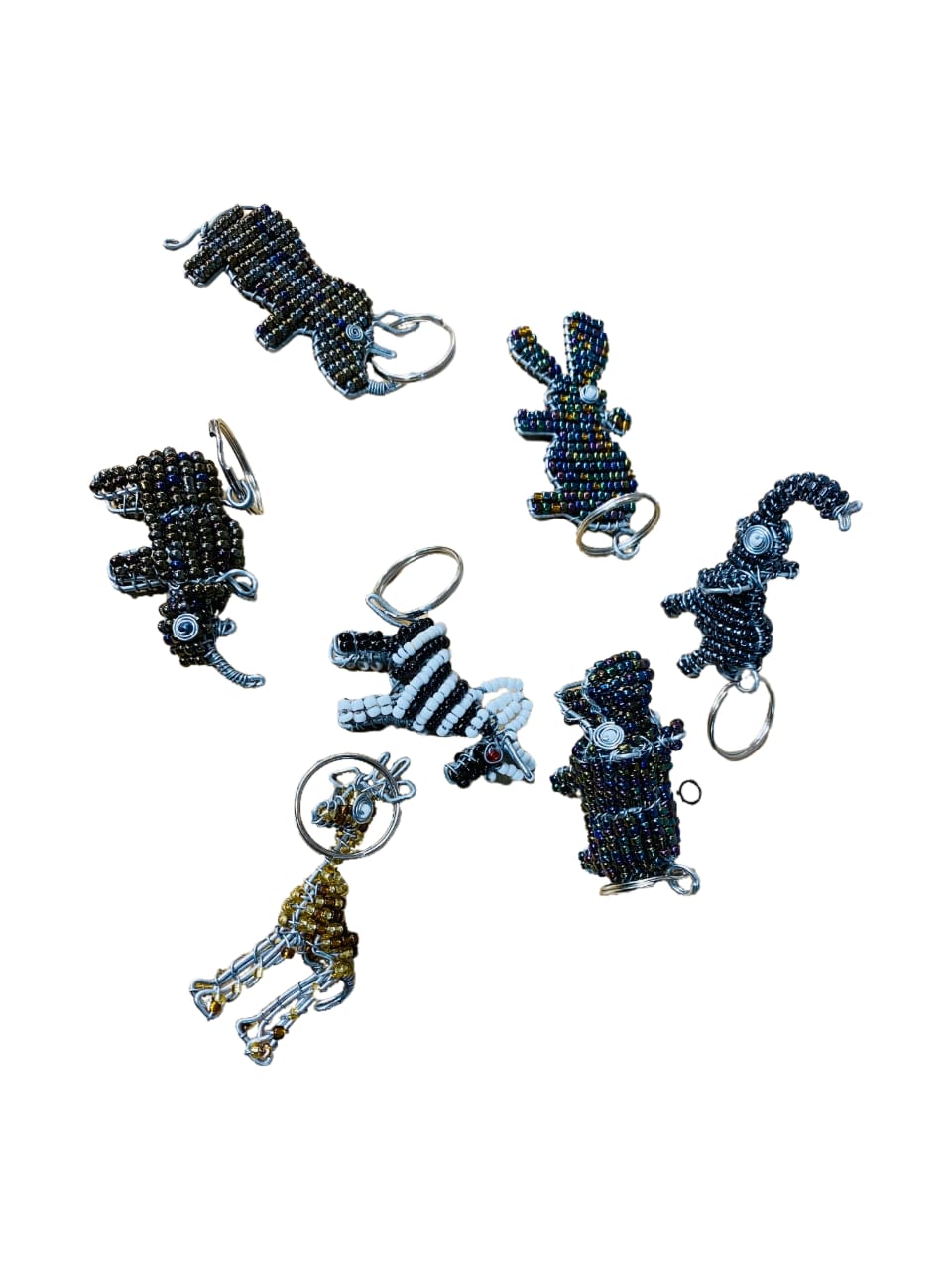 Beaded Animal Keyrings