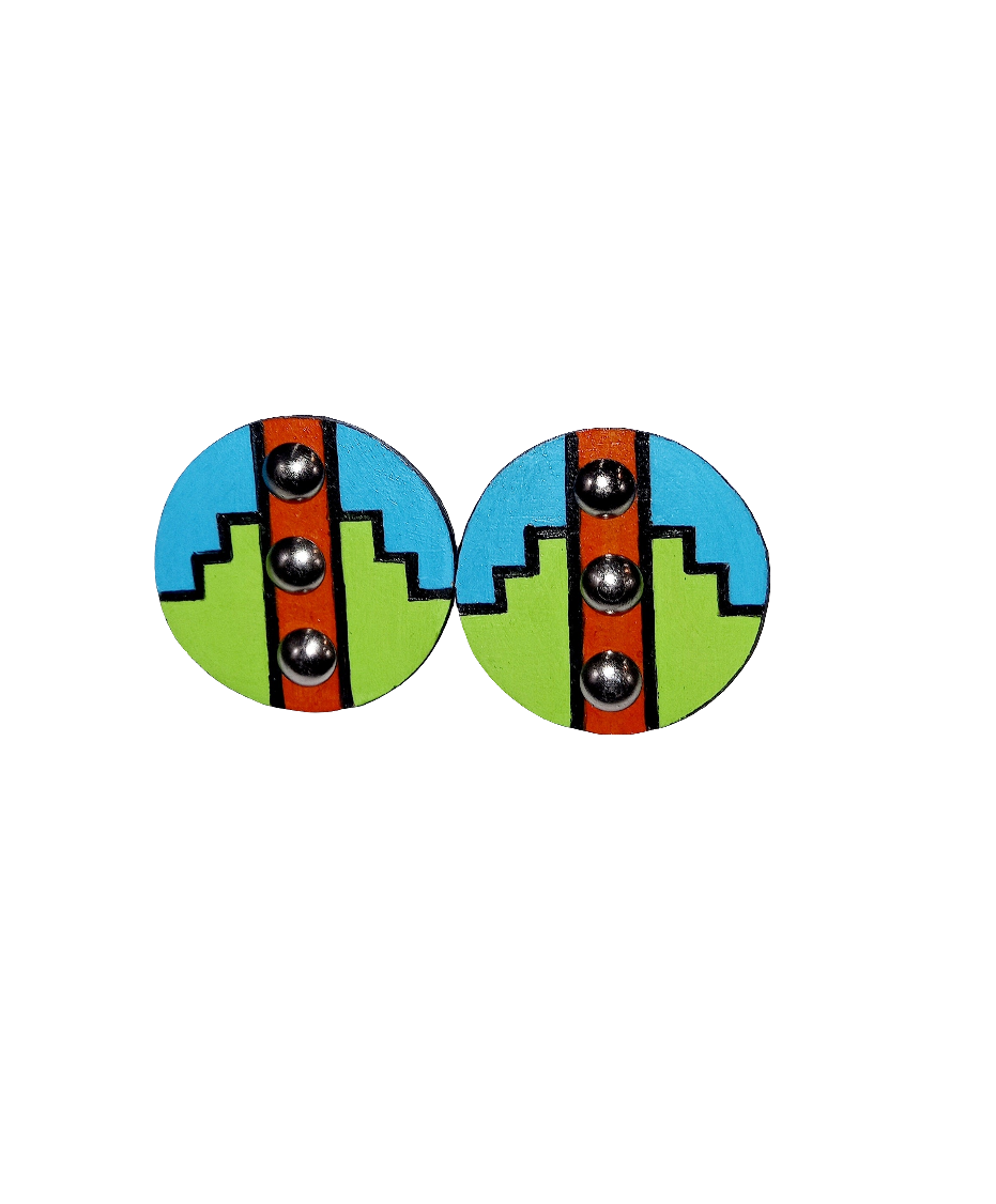 Ndebele wooden earrings