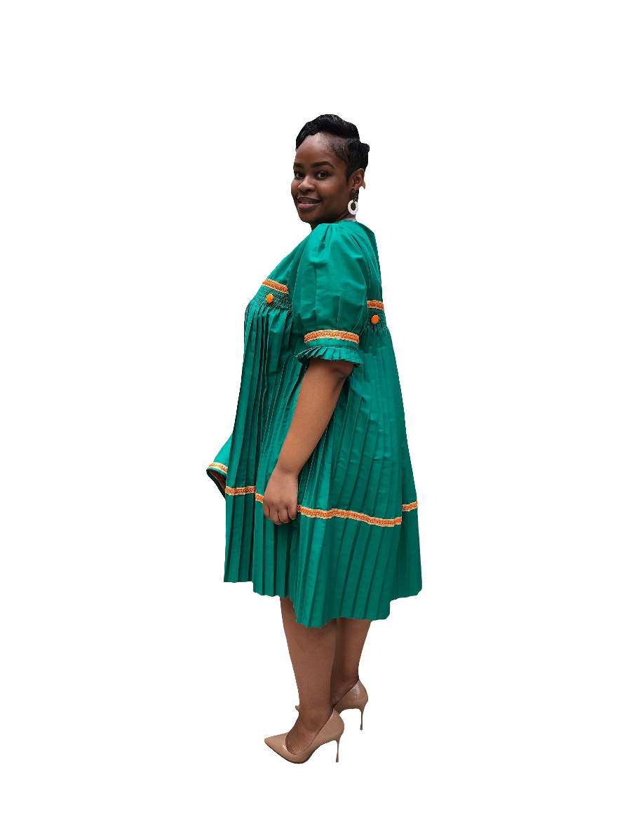 Sepedi Pleated Seone Dress