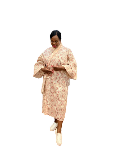 Shweshwe Long Kimono