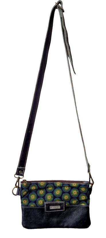 Shweshwe Leather Sling Bag