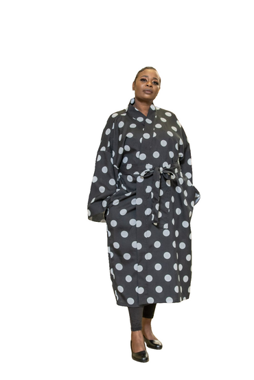 Polka Dots Long Kimono