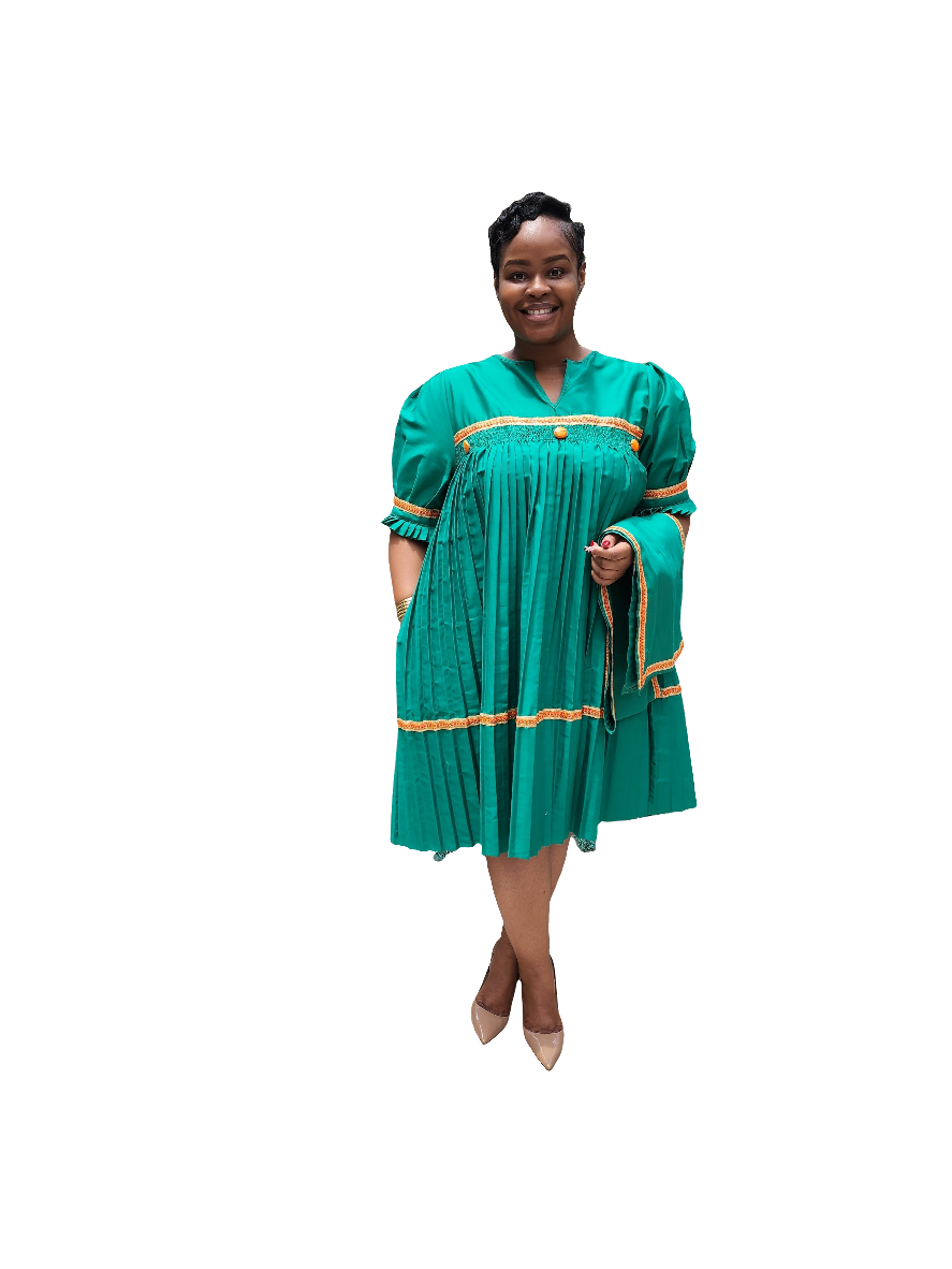 Sepedi Pleated Seone Dress