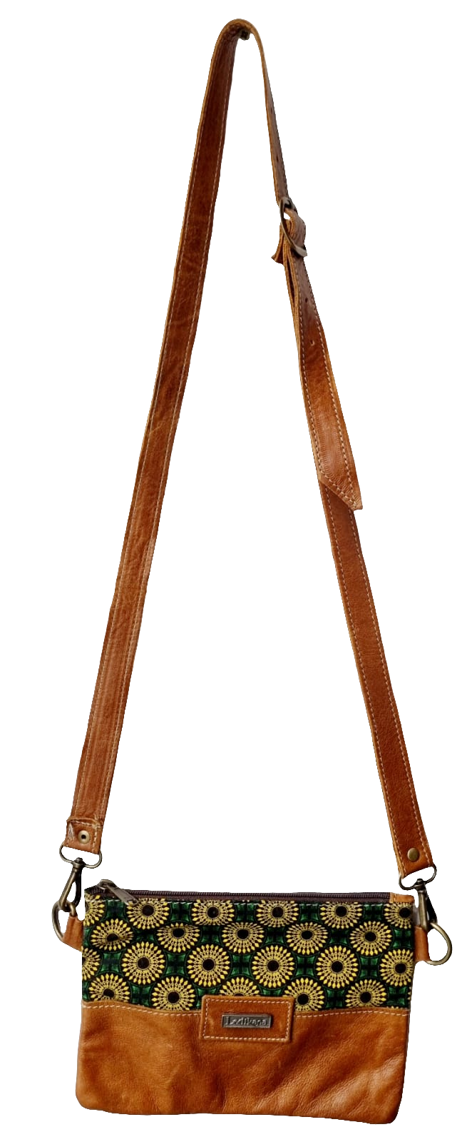 Shweshwe Leather Sling Bag