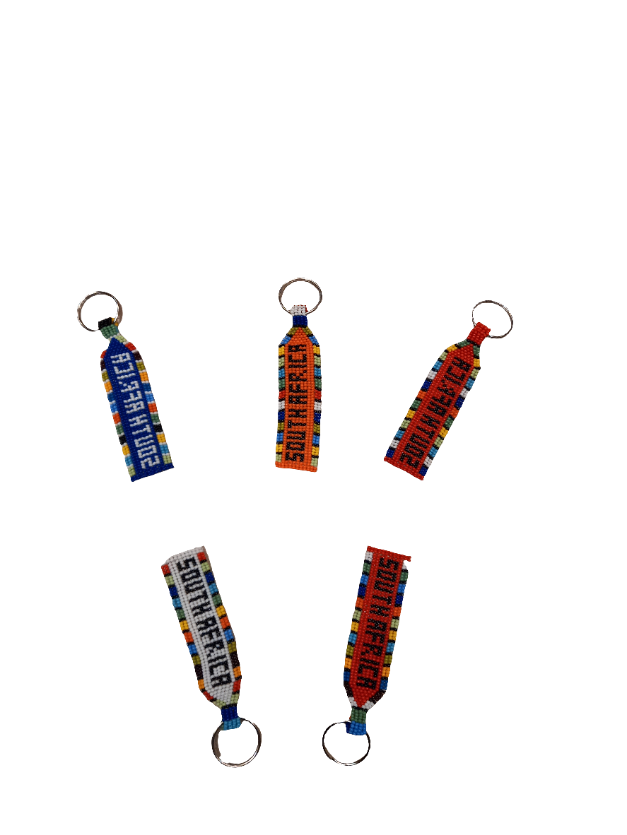 SA beaded flat keyrings