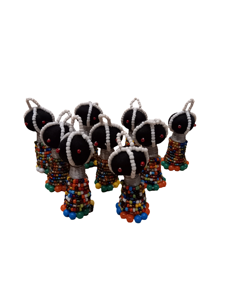 Beaded Doll Keyrings