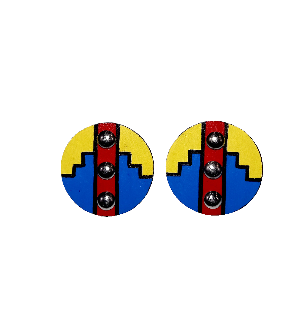 Ndebele wooden earrings
