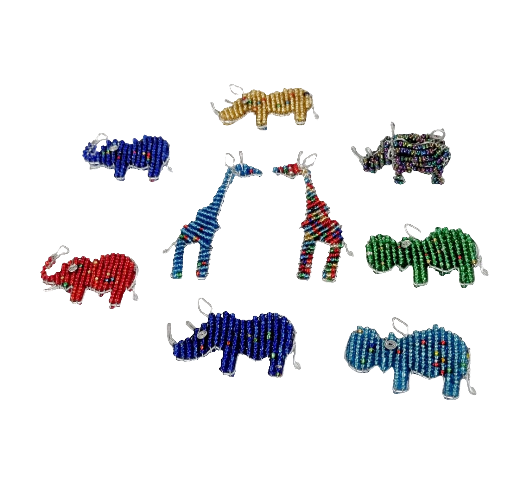 Beaded Animal Keyrings