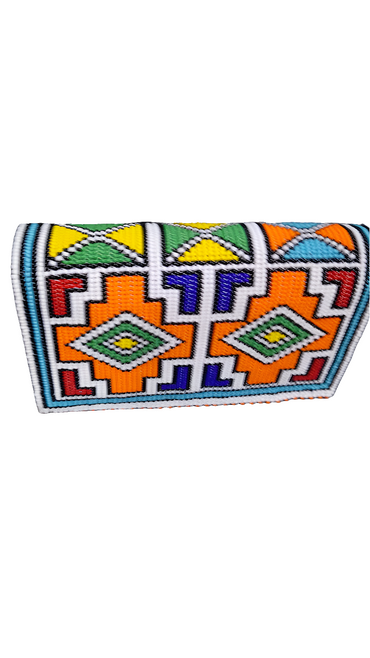Ndebele Beaded Purse Double Zip