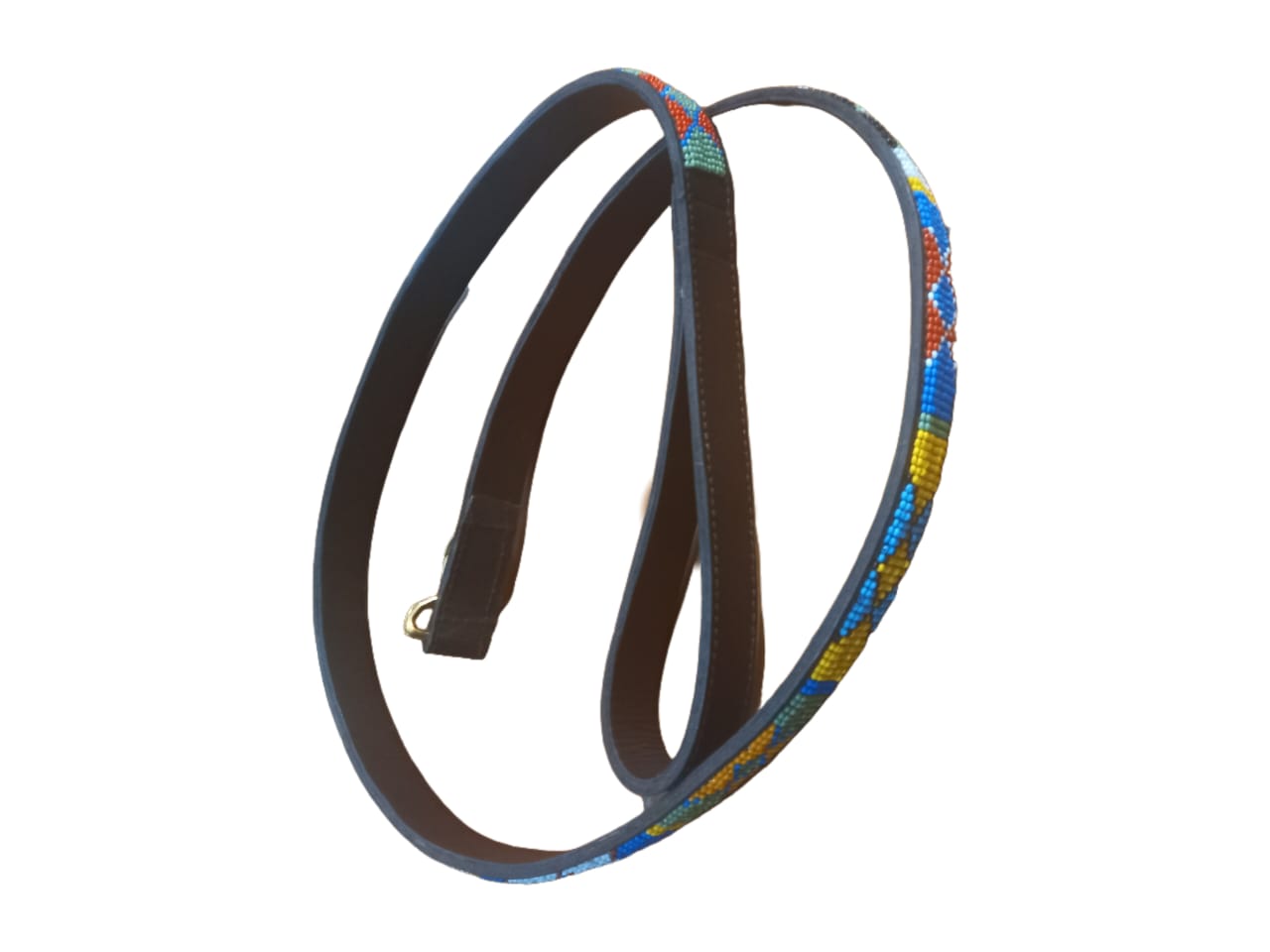 Masai Beaded Dog Leash Belt