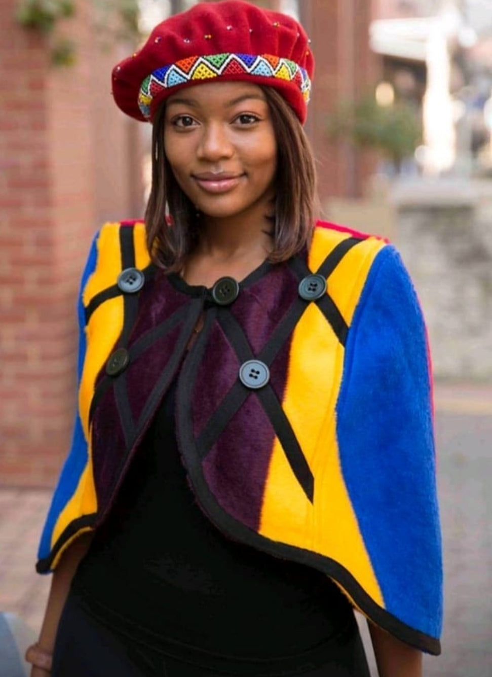 Ndebele Short Poncho