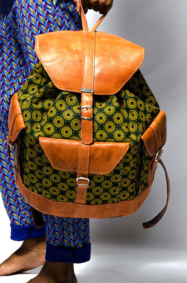 Shwe XL Leather Backpack Multi-pocket