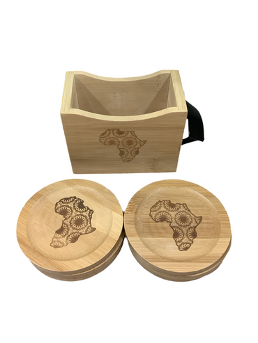 Wooden coasters with opener