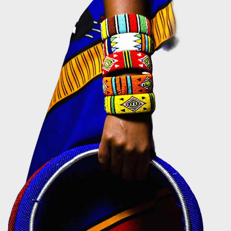 Zulu Open Multi-colour Bangles