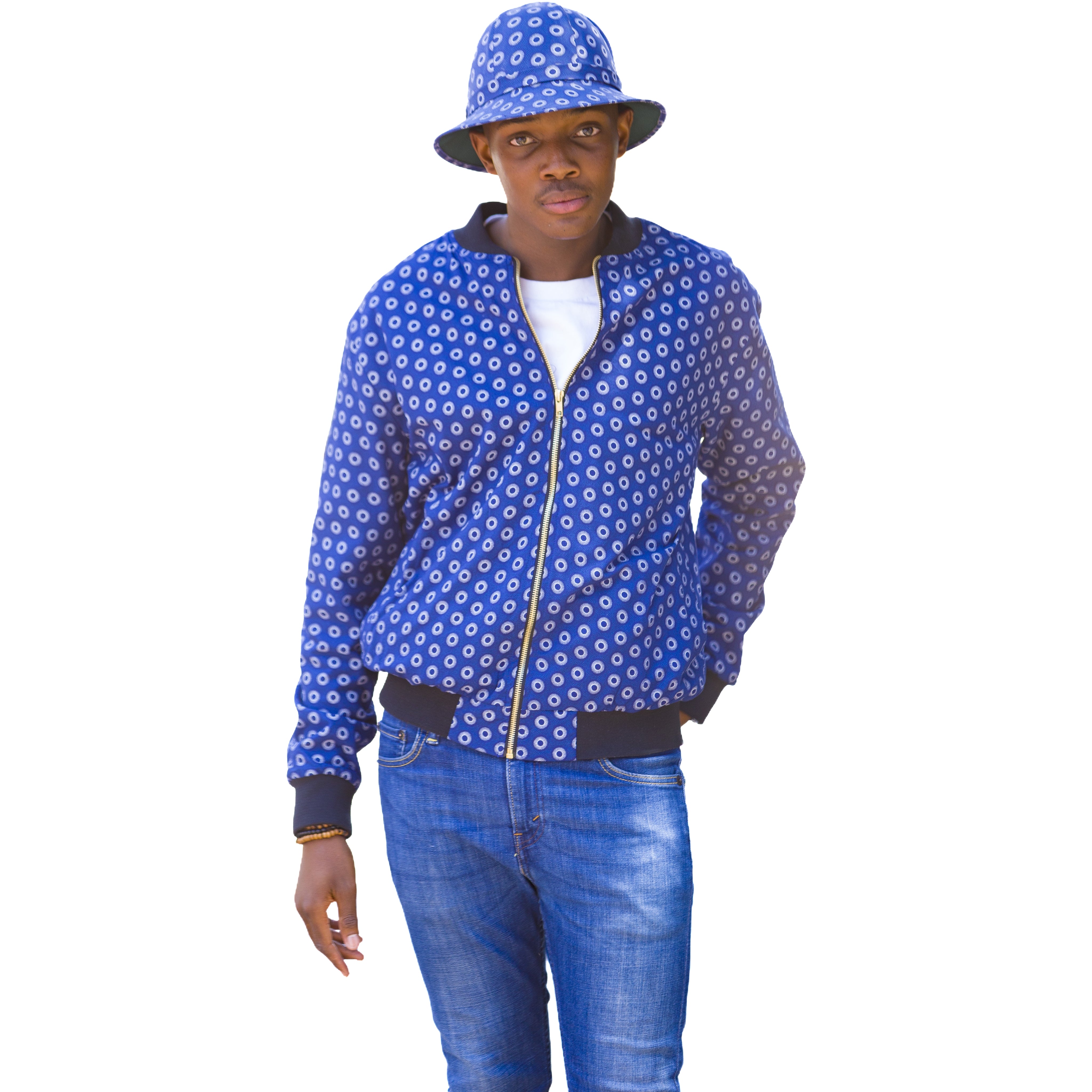 Shweshwe Bomber Jacket Ledikana