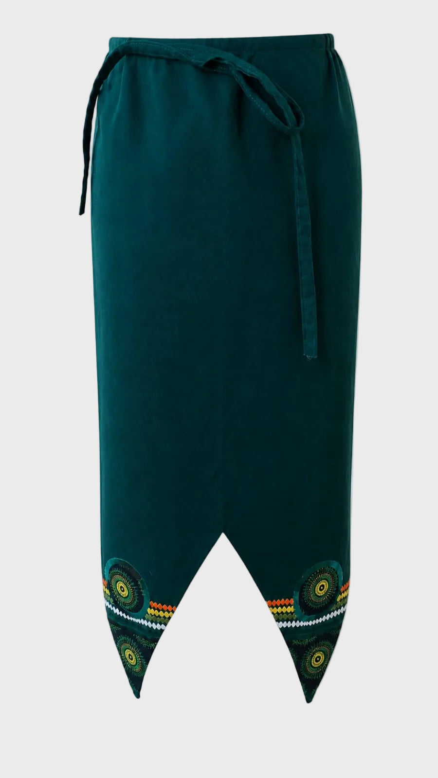 D.T 4pc Shweshwe Nyebelese Dress- green/white