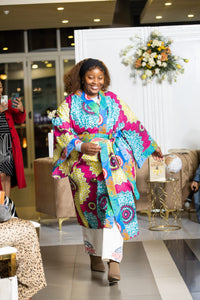 Ankara long kimono