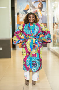 Ankara long kimono