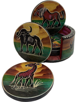 Colored Ceramic Coasters