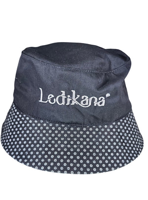 Africa Map Bucket Hat with Shwe Trim