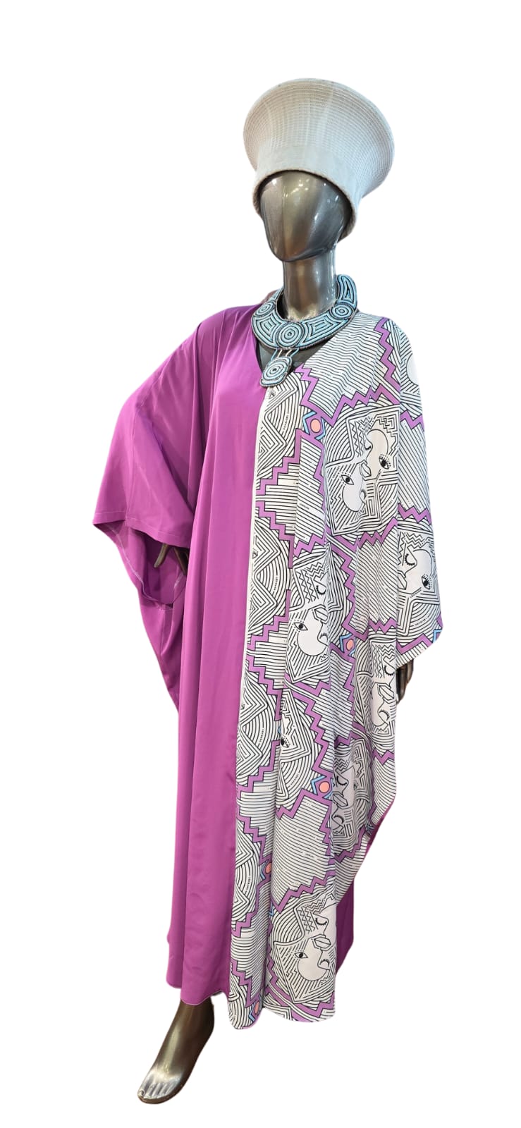 Africa Face Flared Dress