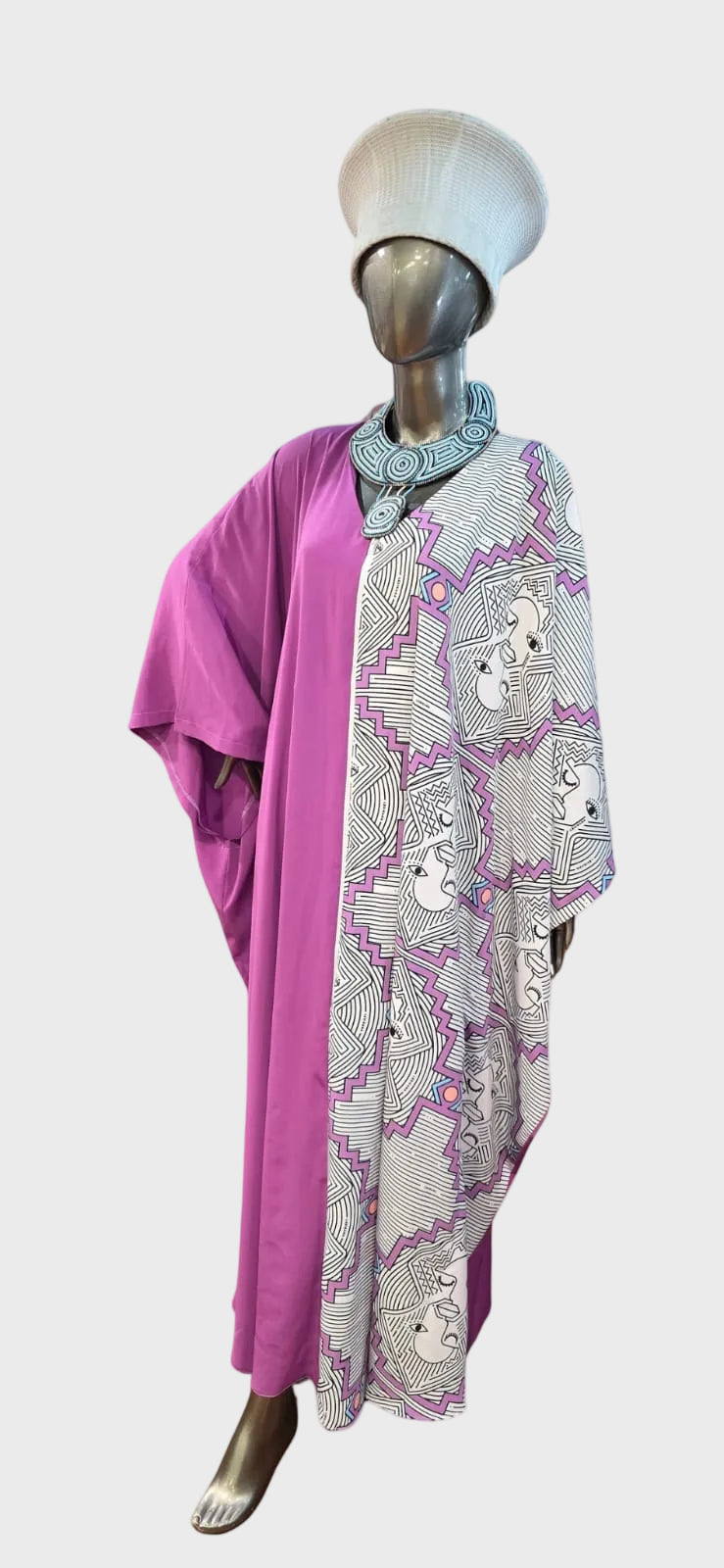 Africa Face Flared Dress