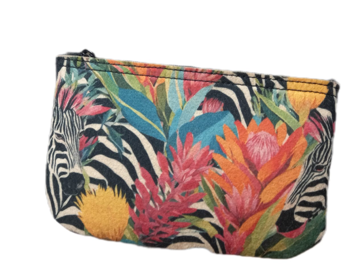 Floral Print Eco-felt Purse