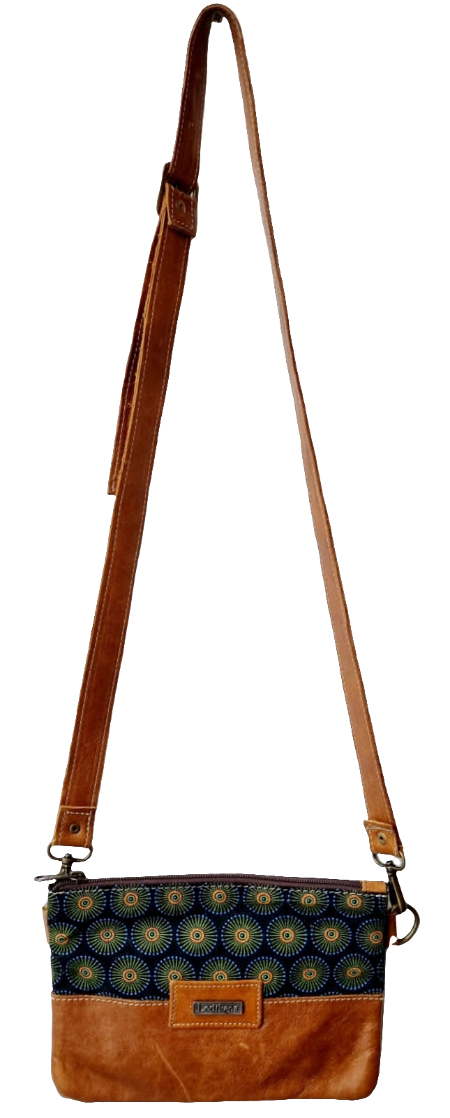 Shweshwe Leather Sling Bag