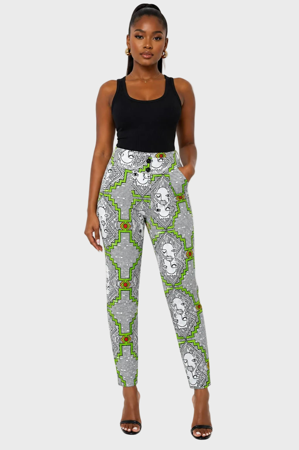 Africa Face Slim Fit Pants