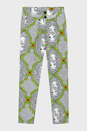 Africa Face Slim Fit Pants