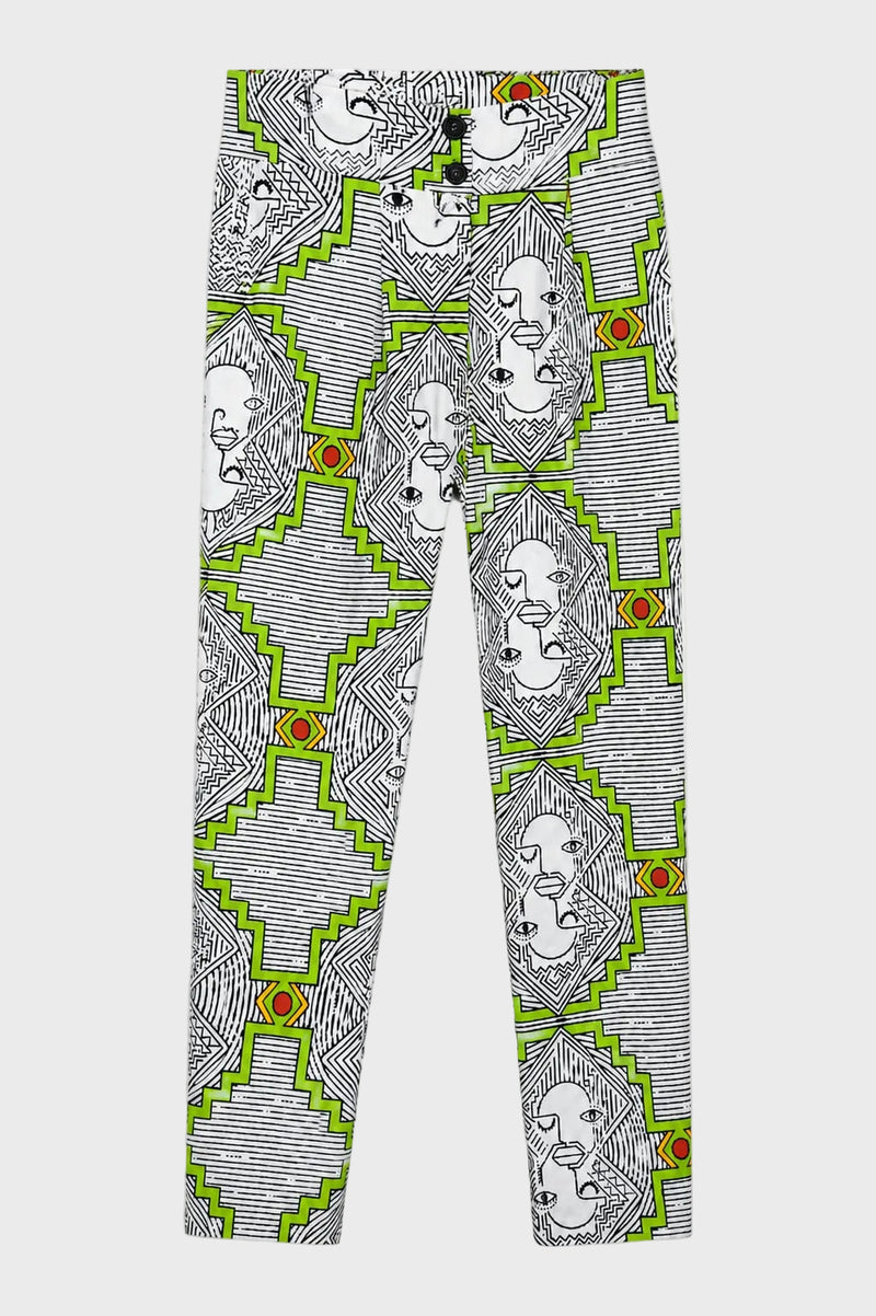 Africa Face Slim Fit Pants