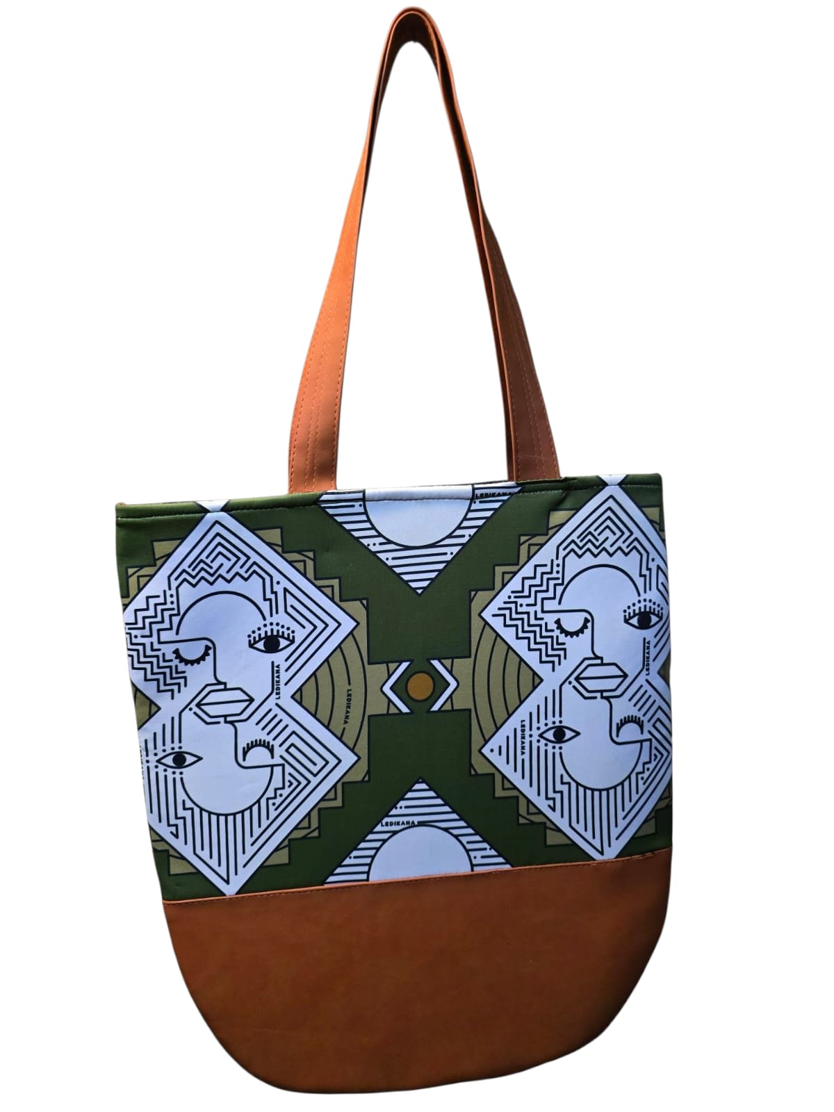 Africa Face Felt Large Tote Bag