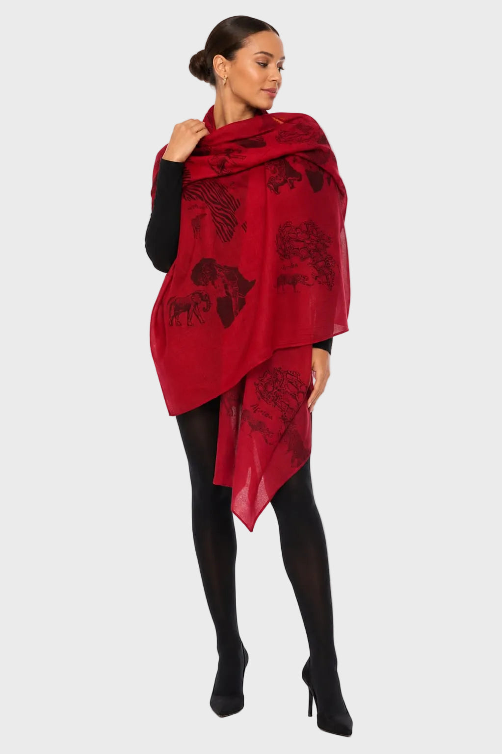 African Print Light Scarf