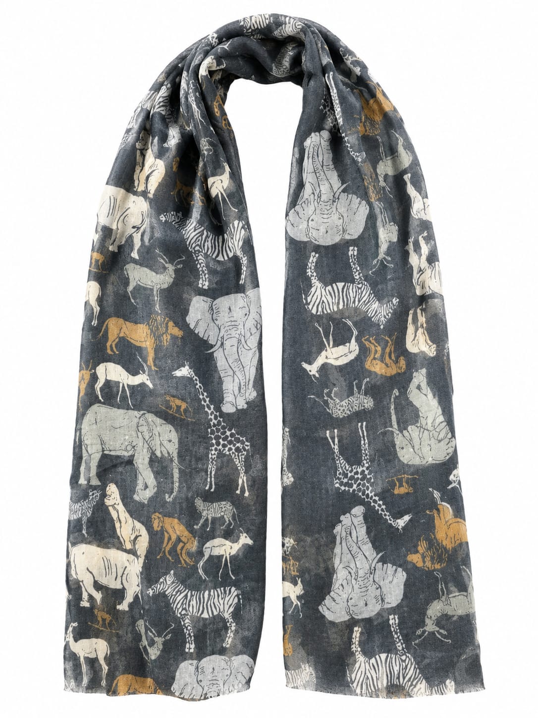 Animal Print Light Scarf